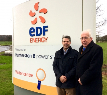 Tom Marshall & Todd Ferguson at EDF Hunterston B Nuclear Power Station