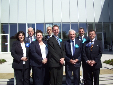 David Rocks with the North Ayrshire Conservative Councillors